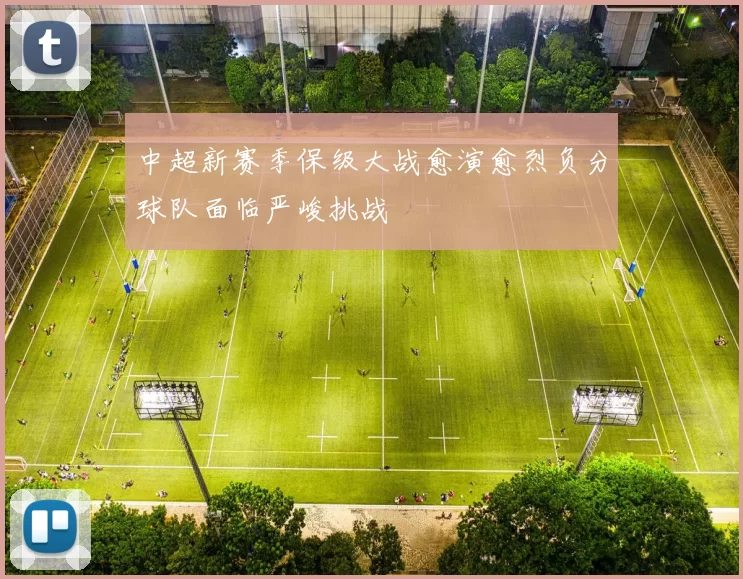 中超新赛季保级大战愈演愈烈负分球队面临严峻挑战